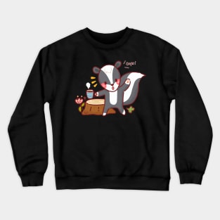 Cute Farting Skunk Crewneck Sweatshirt